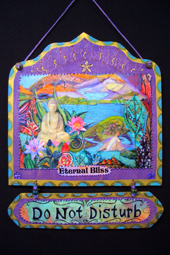 Mixed Media-Representational-Eternal Bliss Do Not Disturb