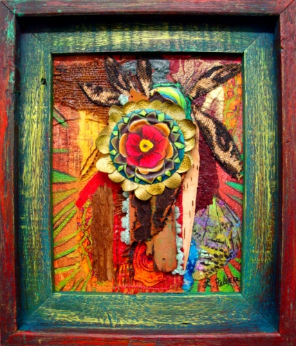 Painting-Botanical-Red flower
