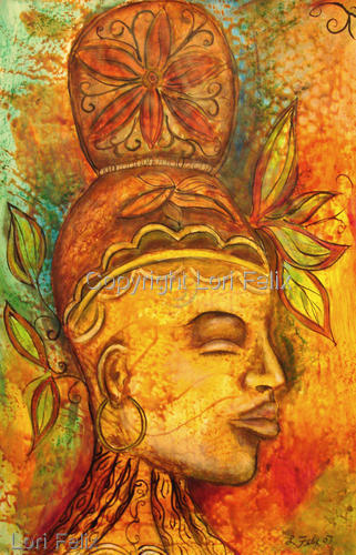 Painting-Figurative-Nubian Queen