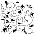 Swirly Vines 6 x 6