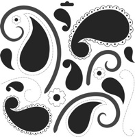 Pretty Paisley 6 x 6