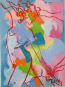 Louise Aug - Expressionist Painting goddess,acrylic, painting,expressive,conceptual,nude,movement - Expressionist Painting