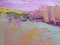 Lynne Pell - Expressionist Painting Acrylic, vellum. - Expressionist Painting