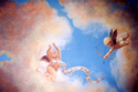Lydia Ellis - Ceiling Mural of cherubs