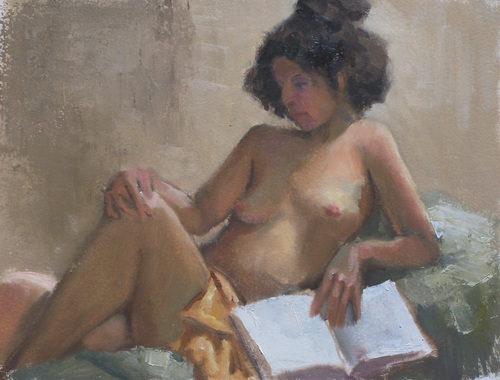 Nude with Book