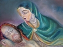 Painting--Oil-ConceptualMary & Jesus