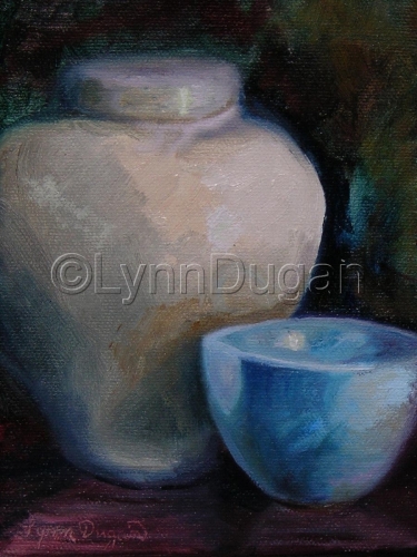Painting-Stone Vase