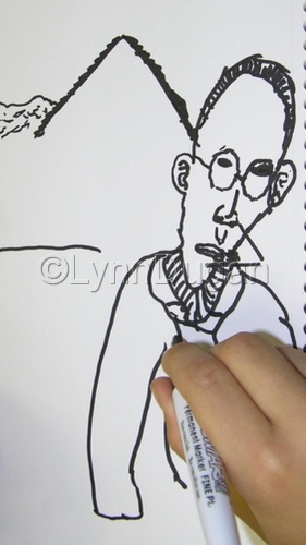Drawing-Figurative-Modern American Gothic