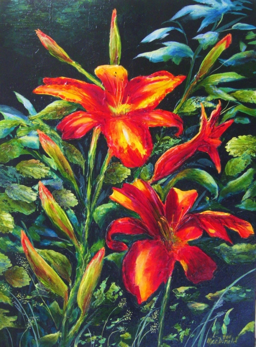 Daylilies%20in%20the%20Magnolia%20Woods (large view)