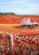 Painting--Acrylic-LandscapeFishing Boat on a Field in PEI