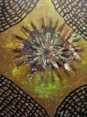 Mixed Media-Non-representational-Paper Heart