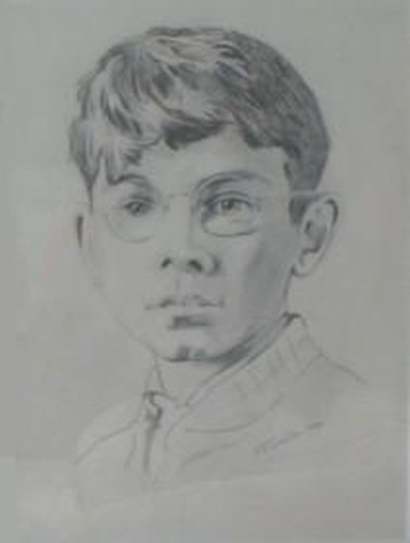 Drawing-Portrait-The Artist's Father as a Boy