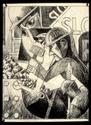 abstract drawing,drawing,figuritive drawing,martin anderson,workers,blue collar workers -  Print Making