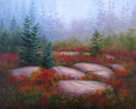 Marilyn Parker - Landscape Painting acadia national park, cadillac mountain,autumn, maine, marilyn parker - Landscape Painting