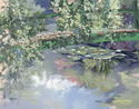 Painting--Oil-BotanicalUnder The Bridge At Claudes
