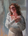 Painting--Oil-FigurativeAngel on my Shoulder