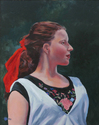 Painting--Oil-FigurativeThe Shared Red Ribbon
