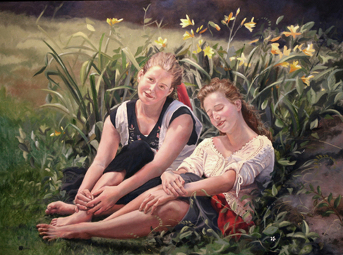 Painting-Photorealism-Lilies of the Field
