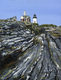 Painting--Acrylic-LandscapePemaquid Point Lighthouse and Bell House