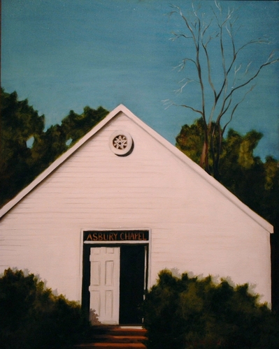 Painting-Oil-Asbury Chapel