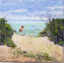 Mary-Louise Biasotti Hooper - Painting seascape, oil, expressionist, hooper, palette knife, mary-louise, biasotti, florida, gulf coast, mary-louise, mary-louise - Painting