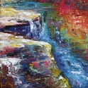 Impressions, DeSoto Falls (small painting)