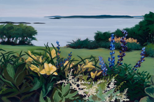 Painting-Landscape-Foggy Day, Rock Garden Inn