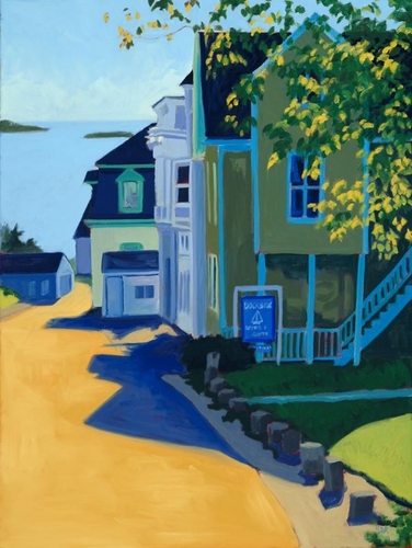 Painting-Cityscape-Down To The Shore