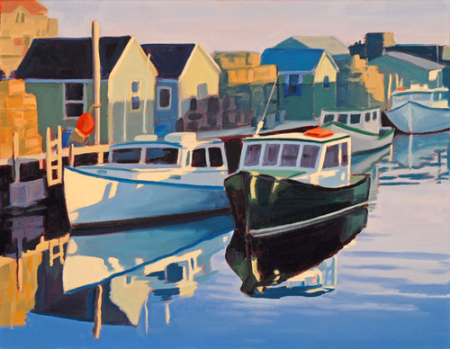 Painting-Seascape-Widgery Wharf