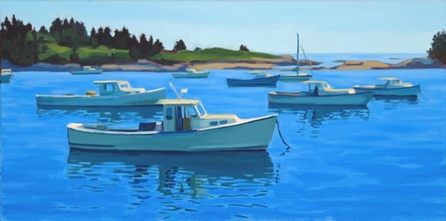 Painting-Seascape-Outer Harbor, Vinalhaven