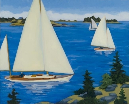 Painting-Seascape-Breezy Day, Vinalhaven