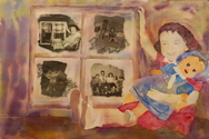Painting--Watercolor-FigurativeThe Dollhouse