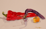 Painting--Watercolor-BotanicalPepper & Friends
