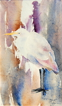 Painting--Watercolor-WildlifeThe Temple Bird