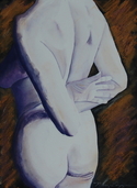Painting--Watercolor-NudeLooking Back