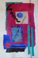 Mixed Media--On Paper-Non-representationalPlayen With My Friends