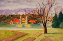 Painting--Watercolor-CityscapeCity Park Pavilion