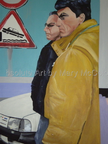 Painting-Tassista (Cab Drivers, Capri)