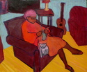 Woman Knitting