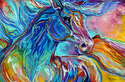 PAINTED PONY ABSTRACT in PASTEL