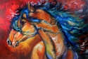 RED THUNDER INDIAN WAR HORSE