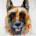 LAW OFFICER the GERMAN SHEPHERD COMMISSIONED PORTRAIT