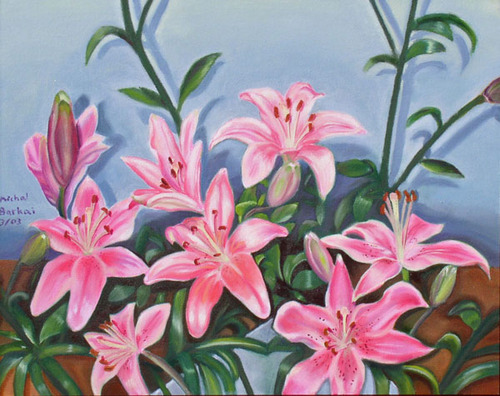 Pink Lilies