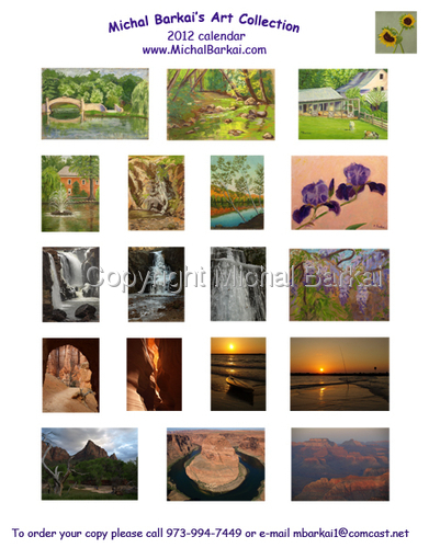 Michal Barkai's Art Collection - 2012 calendar