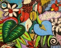Mixed Media--Non-representationalPalms & Print