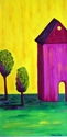 Painting--Acrylic-ExpressionistFacade in Spring