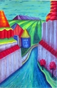 Painting--Acrylic-LandscapeMoving Through Blue