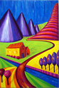 Painting--Acrylic-LandscapeGrape Landscape