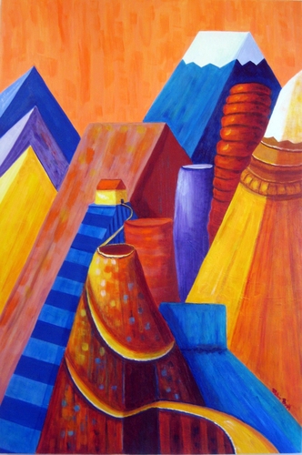 Painting-Surrealism-My Father's Footpath