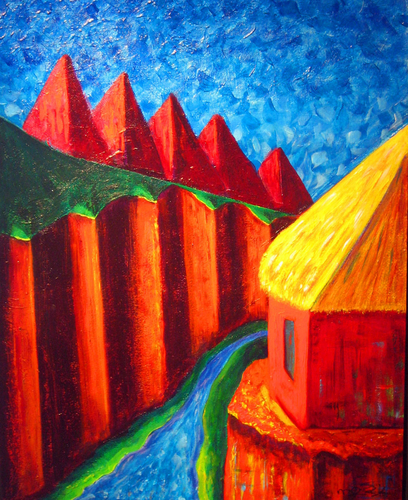 Painting-Landscape-Living on the Edge II